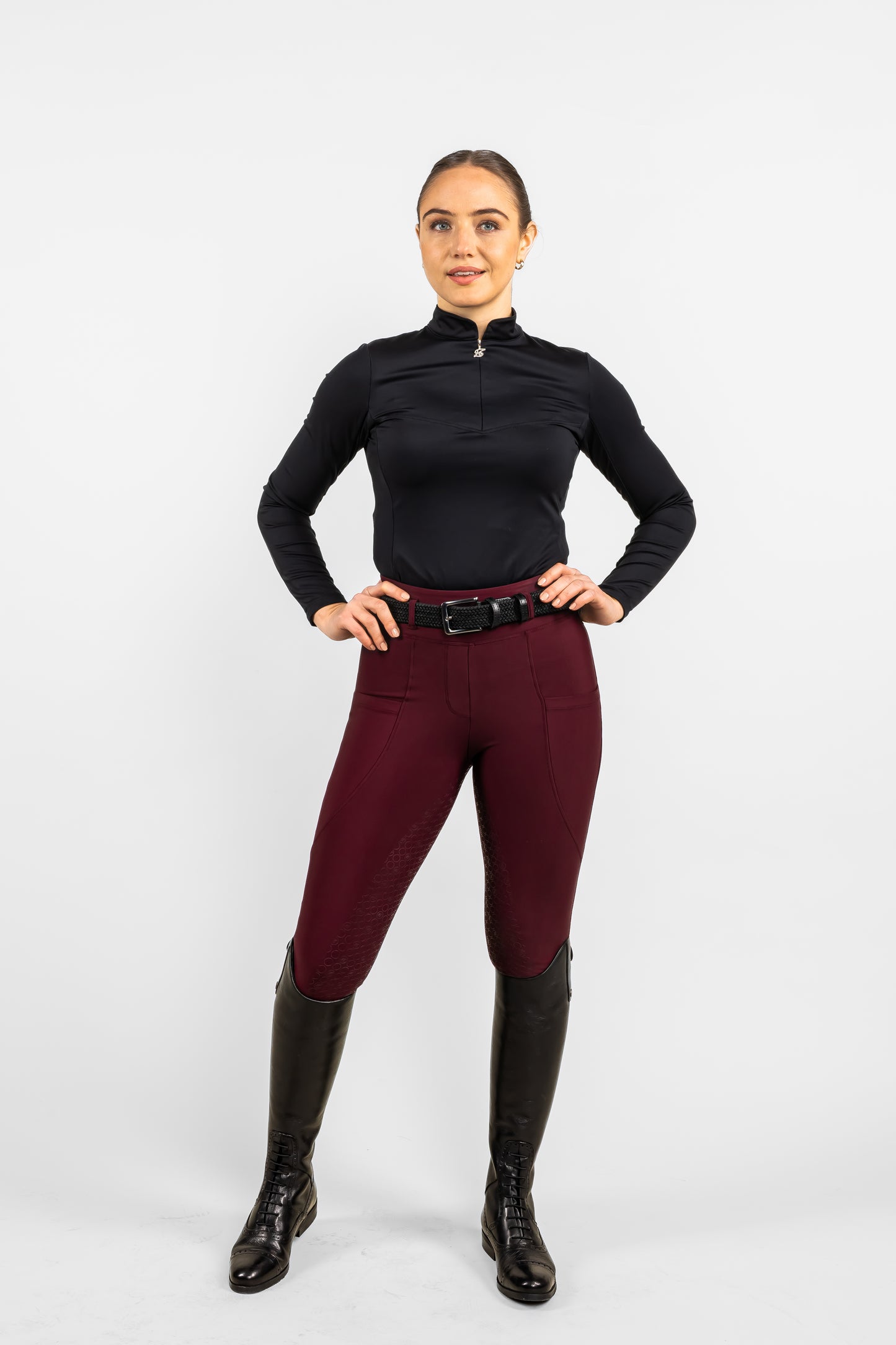 London Merlot Hybrid Leggings Half Grip