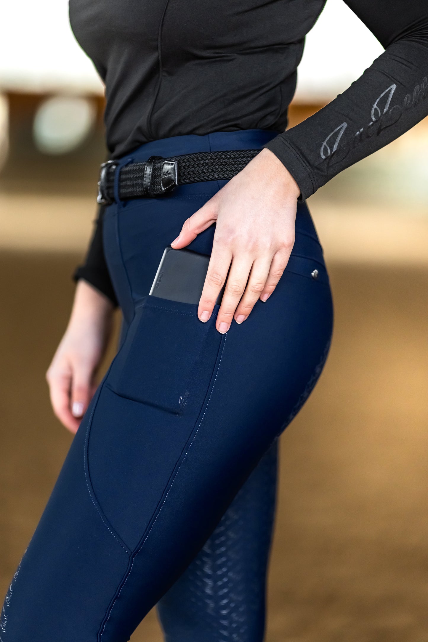 London Navy Hybrid Leggings