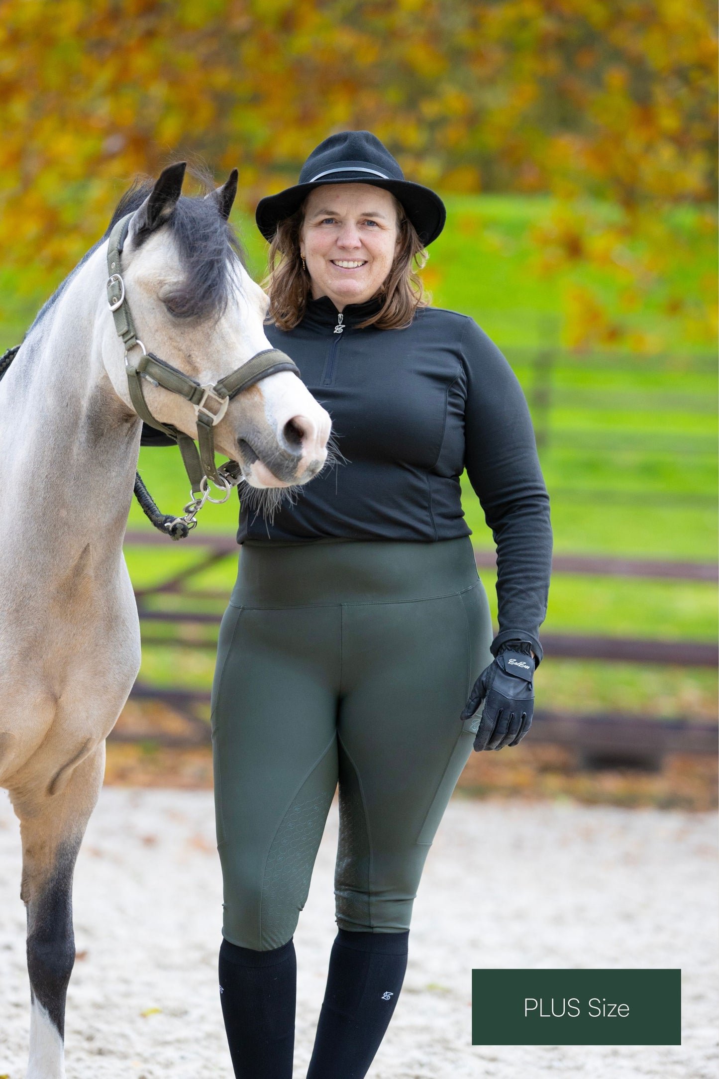 PLUS - Ohio Olive Leggings