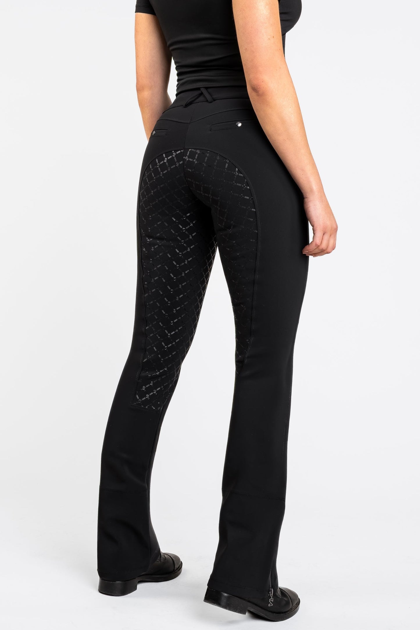 Bootcut rijbroek zwart