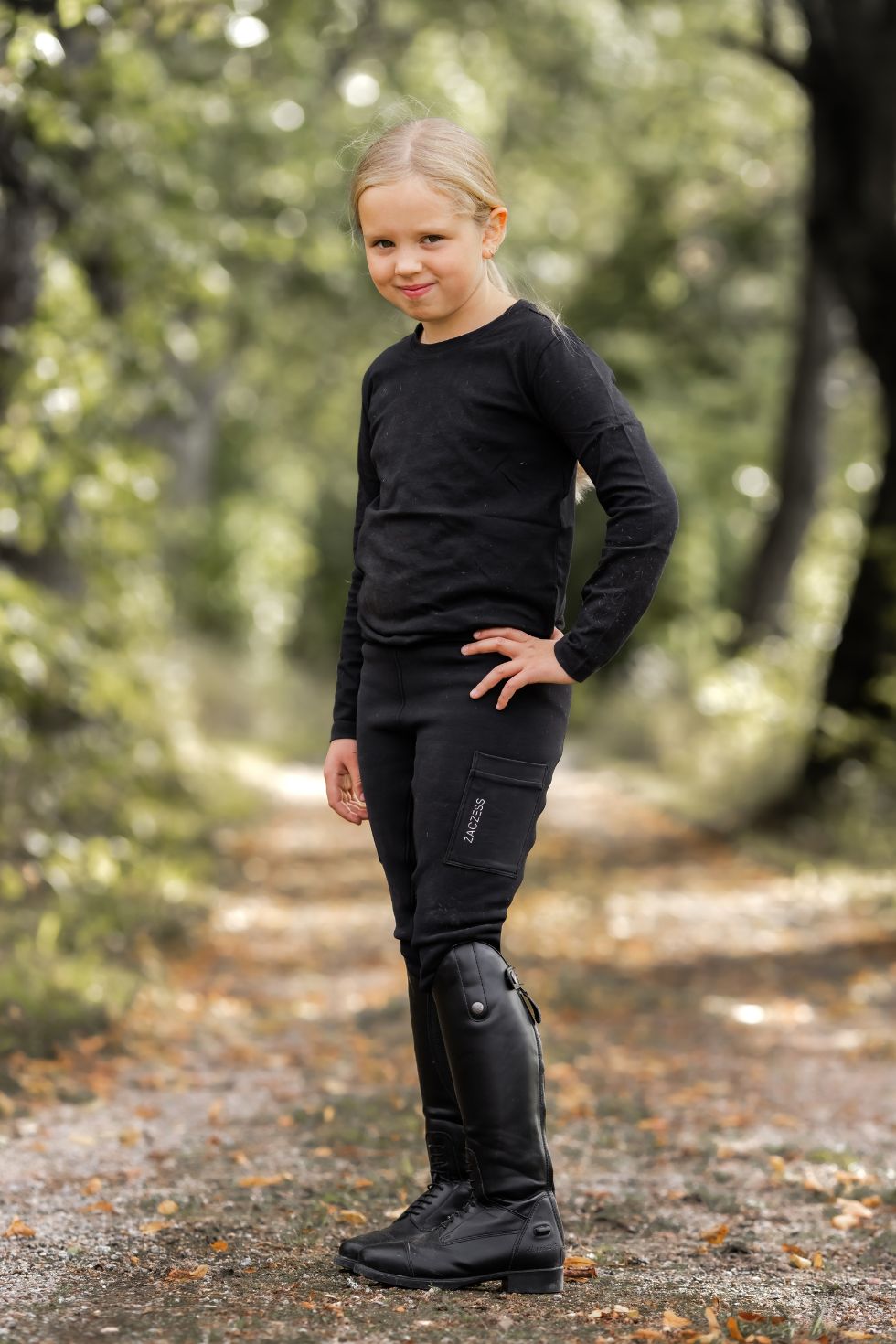 JUNIOR - Teddy Leggings Black