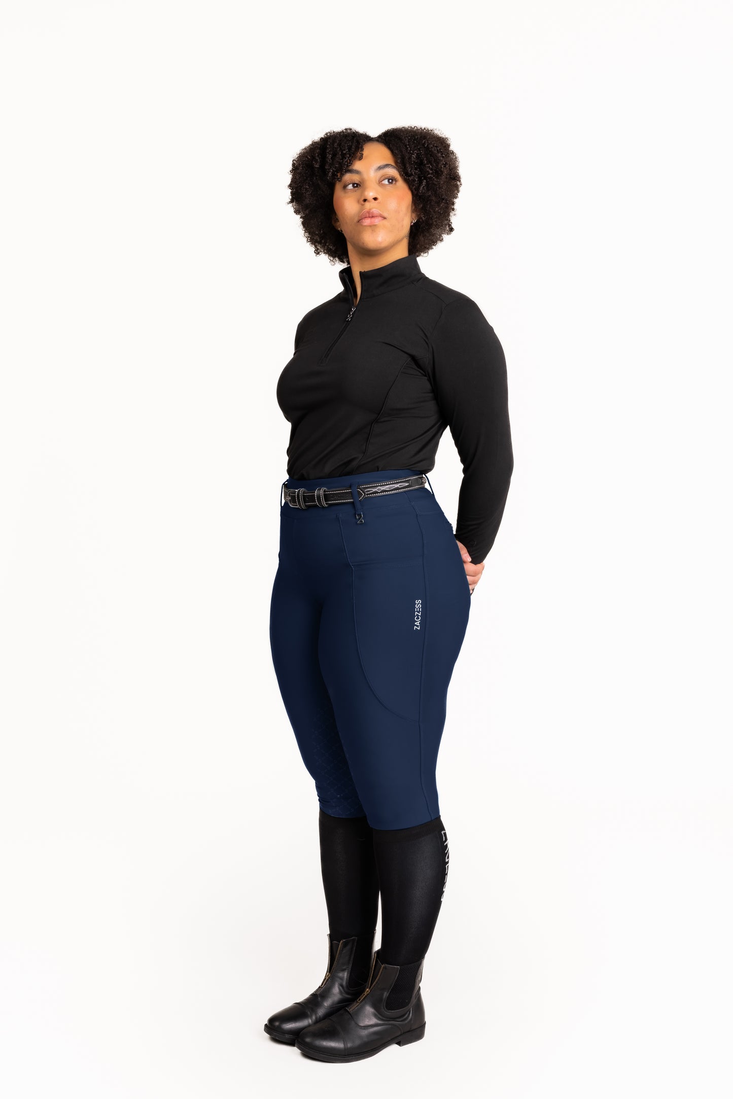 PLUS - London Navy Hybride Leggings