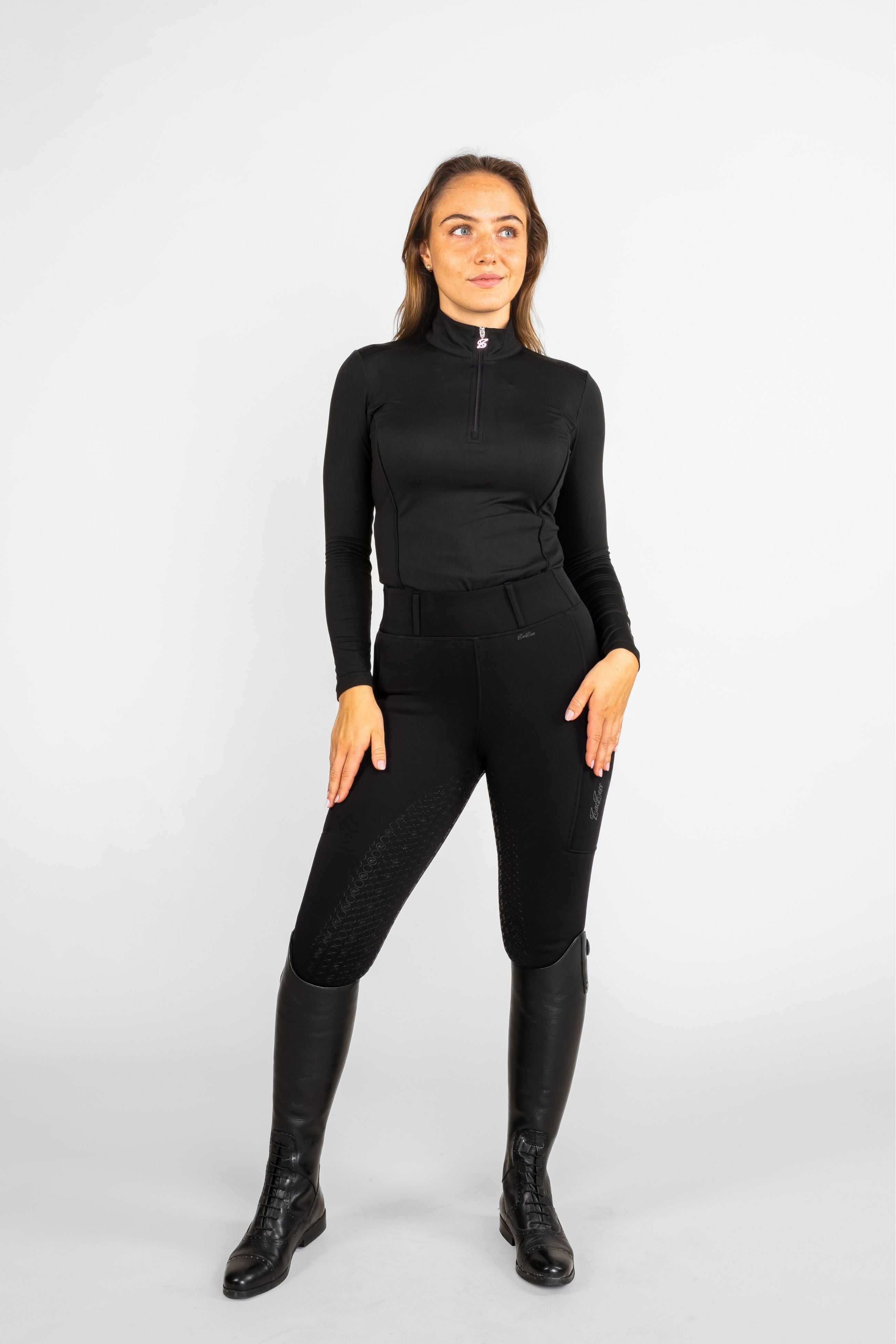PLUS - Teddy Winter Leggings Black – ZacZess