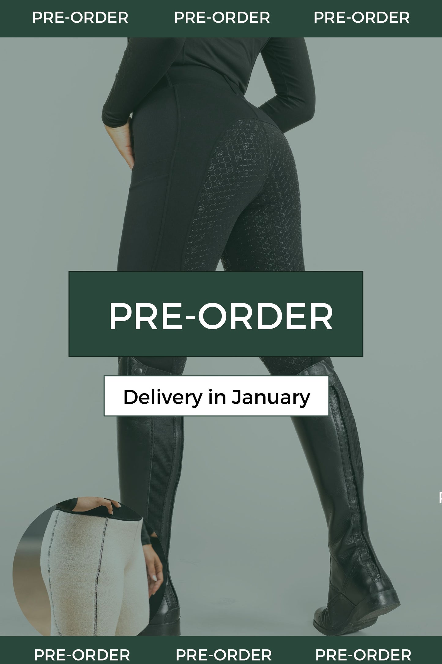 PRE-ORDER: Teddy Winter Leggings Black
